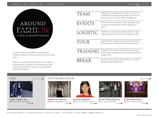aroundfashion.it gestione server e migrazione siti su nuovo hosting